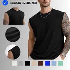 Regata Machão Oversized Masculina Respirável Premium