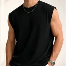 Regata Oversized Masculina Casual Machão Streetwear Confortável Canelada