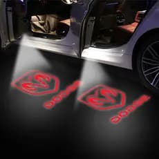1pcs HD Logotipo Do Carro Luzes De Boas-Vindas Projecção Da Porta Lâmpadas Led Com Sensor Inteligente Para Dodge Caliber Journey Ram Durango Charger SRT