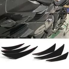 Winglet Conjunto de asa aerodinâmica, defletor de asa dianteira com carenagem dianteira, para motocicleta