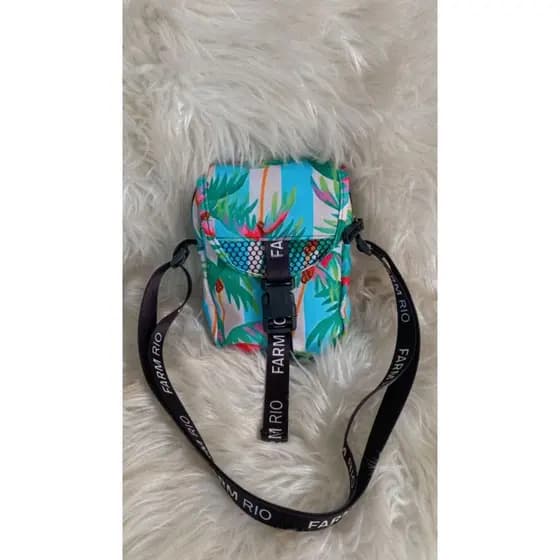 Bolsa Mini Bag Alça Transversal Regulável Verão Estampa Nova 09