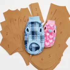 Molde Digital Suéter Cachorro Roupa Pet 6 Tamanhos Para Costura