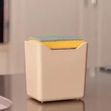 Dispenser Pia 2 em 1 Porta Detergente e Esponja 500ml Organizador Cozinha UZ - Cores