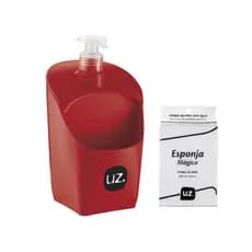 Dispenser Organizador De Pia 500ml Porta Detergente E Esponja Bucha Com Furos Cozinha Uz353 - Cores