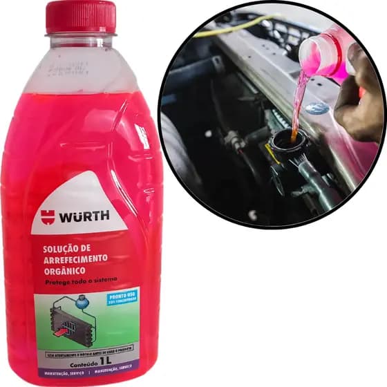 Aditivo Radiador Anti Fervura Pronto Uso Rosa Original Wurth