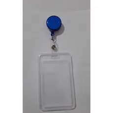 1 Porta cracha roller clip com protetor acrilico.