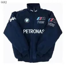 F1 Bmw Bordado Jaqueta, Blazer, Estilo Vintage AMPF