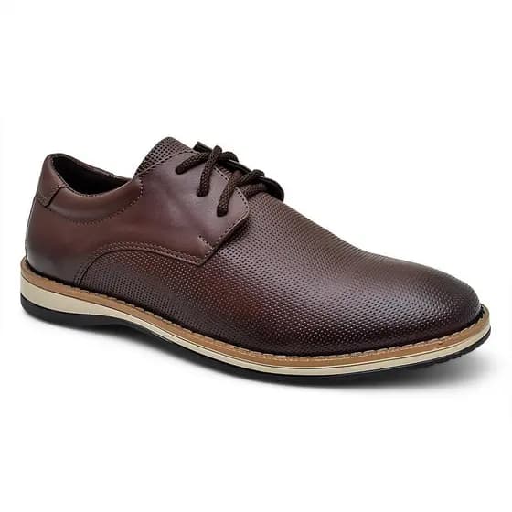 Sapato Masculino Oxford Derby Elegância e Conforto Para Casamento e Trabalho Dia Dia