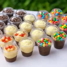 Mini Copo / Pote Com Tampa Bolha 60ml 100 Unidades