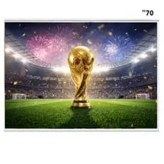 Tela de Projeção 70 POLEGADAS com cola velcro, Dobrável para projetor, festas, ver filmes, jogos da copa do mundo