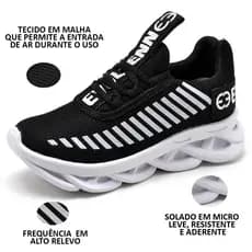 Tênis Infantil Masculino Levinho Macio Confortável Trança Novidade Exclusiva.