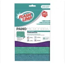 Pano microfibra multiuso c/3 flash Limp