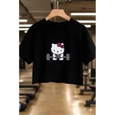 CROPPED DRY FIT FEMININA ACADEMIA (HELLO KITTY)