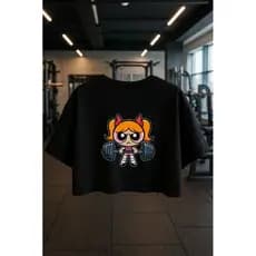 CROPPED FEMININO DRY FIT ACADEMIA, SPORT, TREINO ( SUPER PODEROSAS)