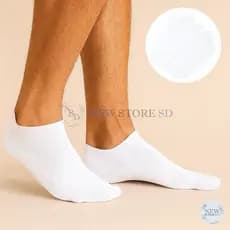 Kit até 24 Pares Meia Masculina Soquete Branca Cano Curto Veste 38 ao 44