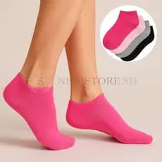 Kit 24 Pares de Meia Feminina Soquete Lisa Cano Curto Premium Veste 35 ao 40