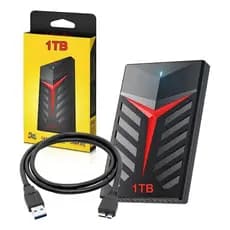 HD Externo 1 Tb Usb 3.0 Notebook Ps3/ps4/ps5 Xbox Seriesx Mac Tvbox Gamer Armazenamentos E Backups Com Led Azul Infokit