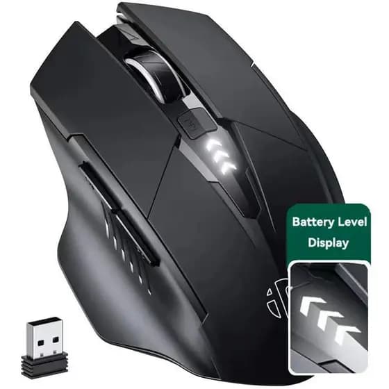 INPHIC F1 2.4G Mouse Sem Fio 500mAh Ergonômico Recarregável Silencioso Escritório Casa Laptop Computador Desktop Univers