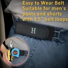 Cintos Sem Fivela Para Homens , Cintura Elástica , Cinto Ajustável Invisível Caminhar , Deslocamento Diário , Escritório