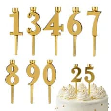 Número Castiçais 10 Peças Fontes De Festa De Aniversário Digital Bolo Para Planejadores Casa Padeiros kouzxbr