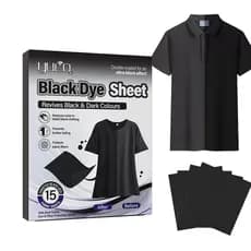 Tintura Preta Para Roupas , 15 Peças , Restaurador De Cores De , Folhas De Lavanderia Cuidados Com Tecido , Restauração