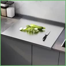 Tábuas De Corte De Aço Inoxidável Para Cozinha , Bandeja Antiderrapante De Qualidade Alimentar , Placa Carne kouzxbr