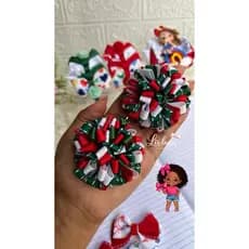 Parzinho escolares | Pompom | laço Pompom escolares | Laço infantil