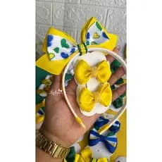Laço da copa| tiara da copa/ parzinho copa/ laço infantil | tiara infantil