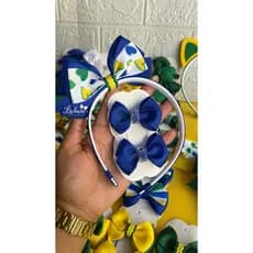 tiara copa/ laço copa/ laço Brasil | laço infantil