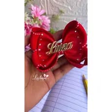 Laços personalizados, com nome da sua filha