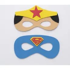 Máscaras Super Homem e ou da Mulher Maravilha