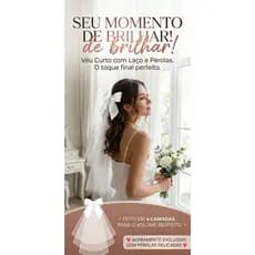 Mini Véu de Noiva Curto com Laço de Cetim e Pérolas para Despedida de Solteira Acessório de Cabelo para Noivado