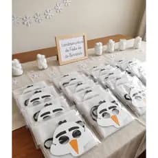 Kit Lembrancinhas De Festa Olaf Frozen Capa Com Máscara Infantil Capas E Máscaras Olaf Frozen Kit do Olaf da Frozen