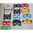 Kit 10 Máscaras Super Heróis Vingadores E.V.A Lembrancinha de Festa Aniversário Infantil Menino Menina"Máscaras de E.V.A