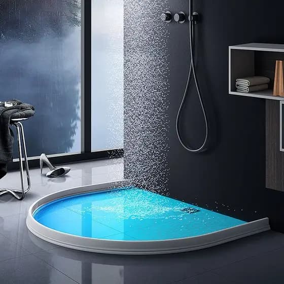 Barreira de Agua Retenção em Silicone Vedação Area Molhada Banheiro Box