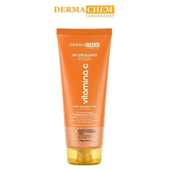 Gel esfoliante vitamina C clareamento da pele e Renovação Celular Dermachem