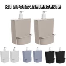 Kit 2 Porta Detergente Porta Esponja
