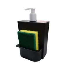 Dispensador Para Detergente Dispenser Sabao 2x1 Detergente Suporte Porta Bucha Esponja Limpeza
