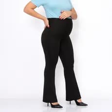 Flare Para Grávida Calça Gestante Maternidade Cós Alto Sustenta Barriga