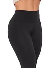 Calça Legging Feminina Cintura Alta Cos Duplo Tecido Grosso Sem Transparência Academia e Casual