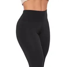 Legging BLACKOUT Preta Calça Skinny ZERO TRANSPARENCIA Fitness Academia Modeladora