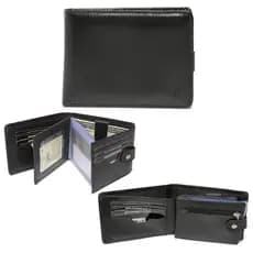 Carteira Masculina Grande Couro Legítimo Bovino Na Caixa ref. 560 Preto ⭐Ganhe um chaveiro⭐