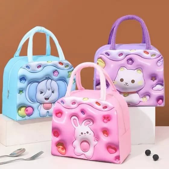 Bolsa Térmica Lancheira Infantil Para Marmita Quente E Frio Lancheira Para Passeio E Escola