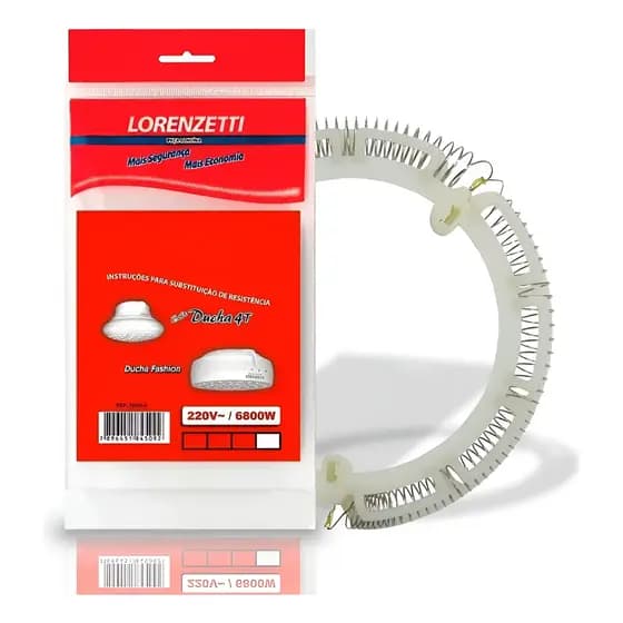Resistência Original Bella Ducha e Ducha Fashion 220V 6800W Lorenzetti