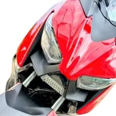 Farol Milha Led Duplo Xmax 250 300 Moto Chicote Botão Suporte Kit Completo Farol Auxiliar Scooter
