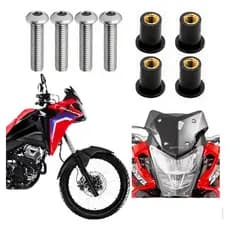 Parafuso Allen Inox Bolha Moto Honda Sahara 300 C/ Buchas Motocicleta