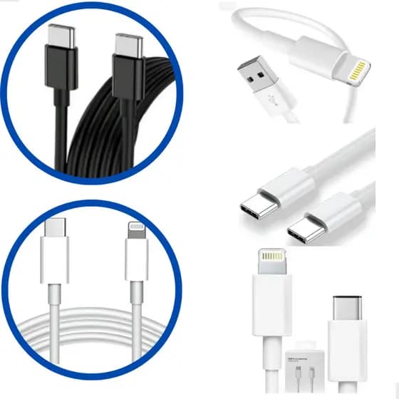 Cabo Carregador Compatível Iphone Android Usb C Lightning Rápido Ultra Resistente 1 ou 2 Metros