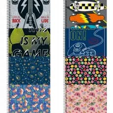 Caderno Universitário diversas capas 16 ou 20 matérias 200 x 275mm 256 ou 320 folhas Pepper Tilibra