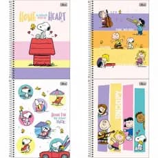 Caderno Universitário diversas capas A4 200mm x 275mm 80/160 folhas Snoopy Tilibra Connect
