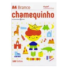 Pacote de Folha Sulfite branco A4 210mmx297mm 100 folhas Chamequinho
